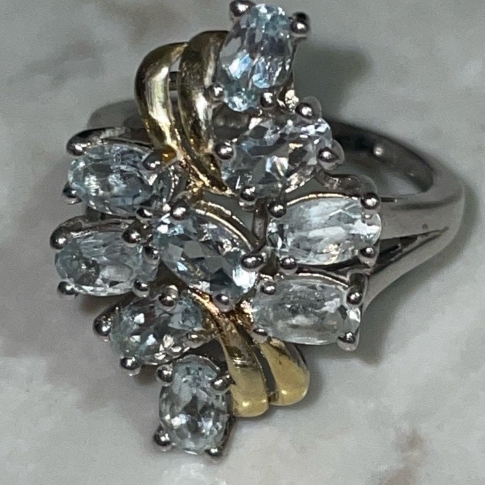 2.5𝚌𝚝 Platinum & Gold 𝙸𝚌𝚢 𝙱𝚛𝚊𝚣𝚒𝚕𝚒𝚊𝚗 𝙴𝚜𝚙í𝚛𝚒𝚝𝚘 𝚂𝚊𝚗𝚝𝚘 𝙰𝚚𝚞𝚊𝚖𝚊𝚛𝚒𝚗𝚎 𝚁𝚒𝚗𝚐
